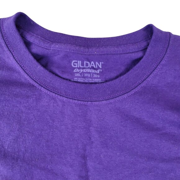 The Purple Promise T-Shirt White Logo Gildan Adult Unisex 3XL Cotton Tee JH1807 - Picture 2 of 4